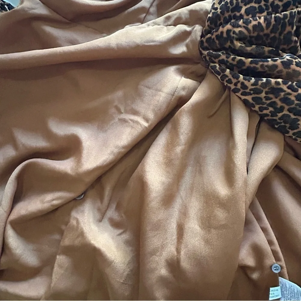 J. CREW Velvet Leopard Print Wrap Dress Size 0